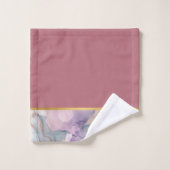 OCEAN STORM MARMER STOFFIGE ROZE BADKAMER HANDDOEK (Wasdoekje)