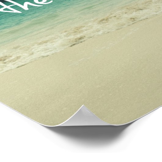 Ocean Storm met God Quote Poster (Hoek)