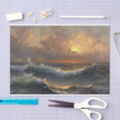 Ocean Storm Moody Landschapsschilderij Decoupage Tissuepapier (Craft)