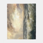 Ocean Storm Waves Fleece Deken (Voorkant)