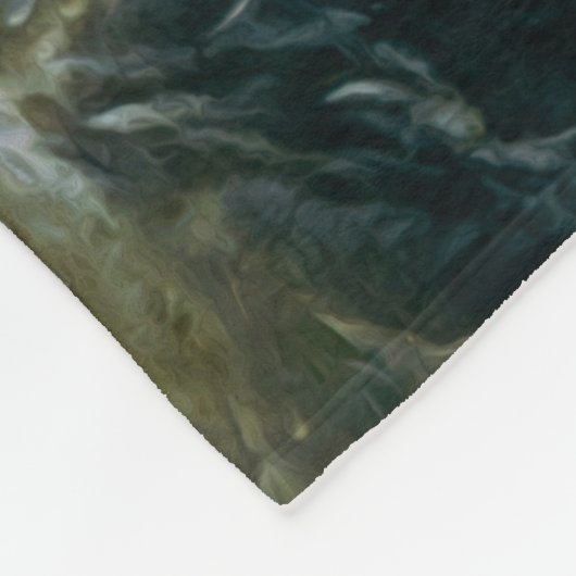 Ocean Storm Waves Fleece Deken (Hoek)