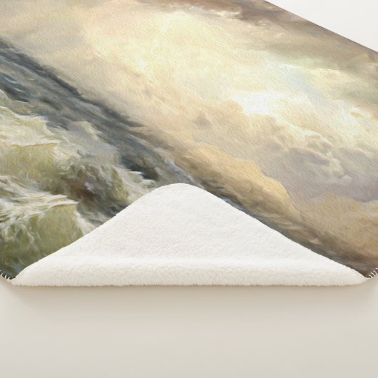 Ocean Storm Waves Fleece Deken (3/4)