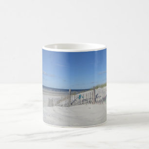 Ocean strand op Kaapse kabeljauw Koffiemok