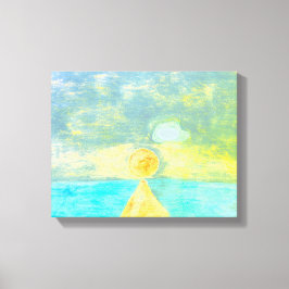 Ocean Sun Canvas Afdruk