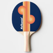 Ocean Sun Fall Stripe Loop met naam Tafeltennisbatje (Achterkant)