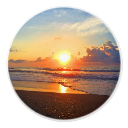 Ocean Sun Keramische Knop (Voorkant)