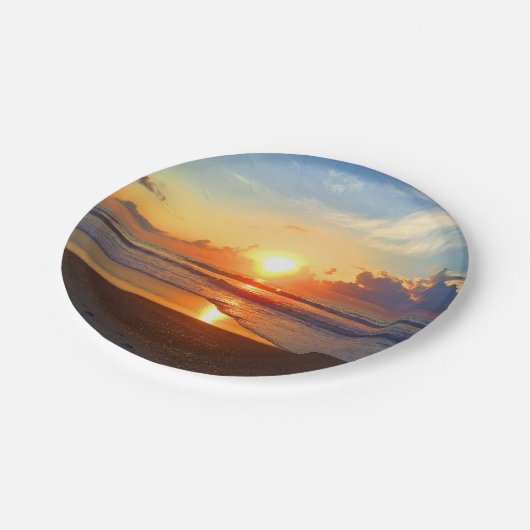Ocean Sun Papieren Bordje (Gekanteld)