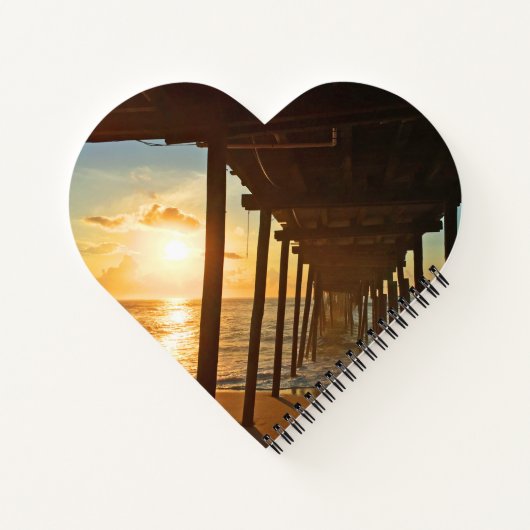 Ocean Sun Poster Notitieboek (Achterkant)