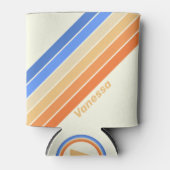  Ocean Sun Stripes met naam Blikjeskoeler (Voorkant)