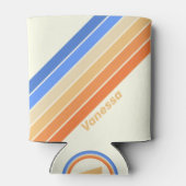 Ocean Sun Stripes met naam Blikjeskoeler (Achterkant)