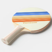  Ocean Sun Stripes met naam Tafeltennisbatje (Voorkant Gekanteld)