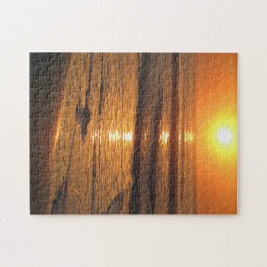 "Ocean Sunrise" 10x14 Foto Puzzle Legpuzzel (Horizontaal)
