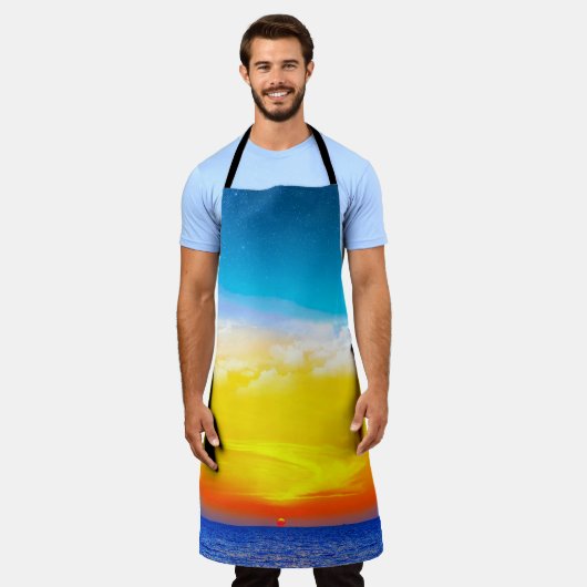 Ocean Sunrise Apron Schort (Gedragen)