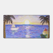 Ocean Sunrise Art Schilderij Afbeelding Bureaumat (Voorkant)