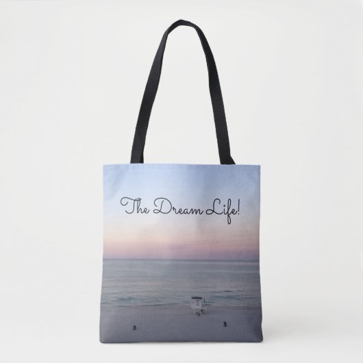 Ocean Sunrise Beach Tote Bag (Voorkant)