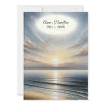 Ocean Sunrise begrafenisprogramma