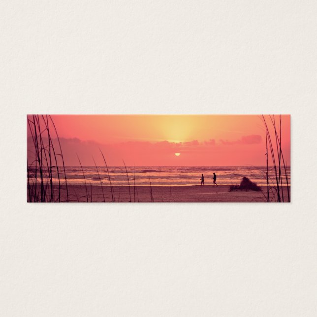 Ocean Sunrise Bladwijzer Mini Visitekaartjes (Voorkant)