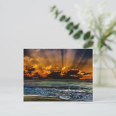 Ocean Sunrise Briefkaart (Staand voorkant)