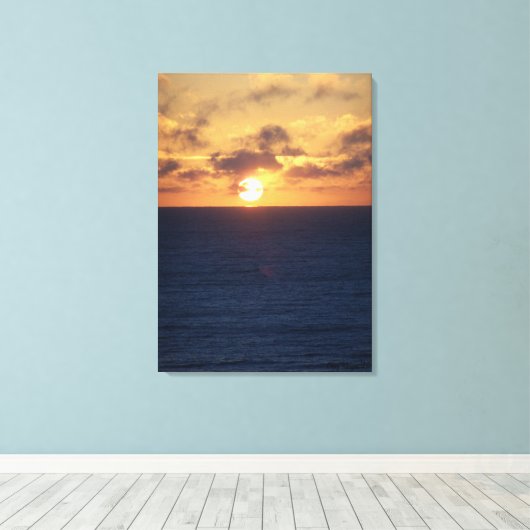 Ocean Sunrise Canvas Afdruk (Insitu (Houten vloer))