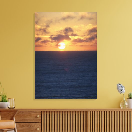 Ocean Sunrise Canvas Afdruk (Insitu (Woonkamer))