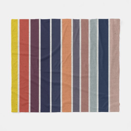 Ocean Sunrise Colors Canvas Fleece Deken (Voorkant (Horizontaal))