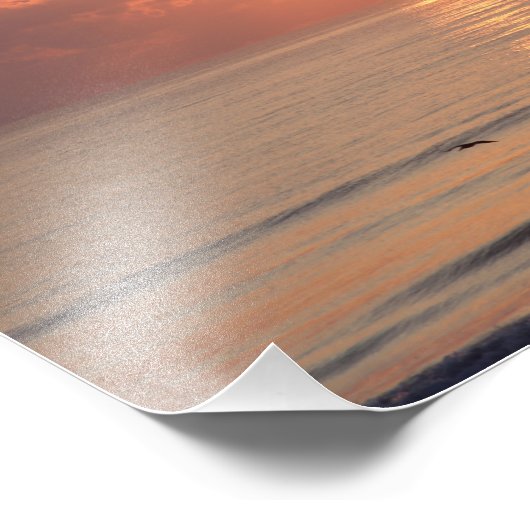 Ocean Sunrise - Daytona Beach, FL Foto Afdruk (Hoek)