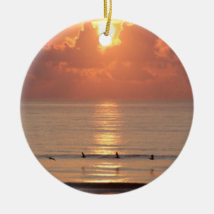 Ocean Sunrise Daytona Beach, Florida Ornament