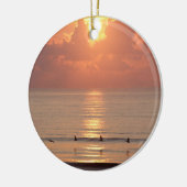 Ocean Sunrise Daytona Beach, Florida Ornament (Links)