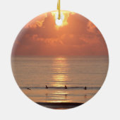 Ocean Sunrise Daytona Beach, Florida Ornament (Achterkant)