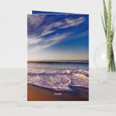 Ocean Sunrise die van de Kaart van de Schrift van  (Achterkant)