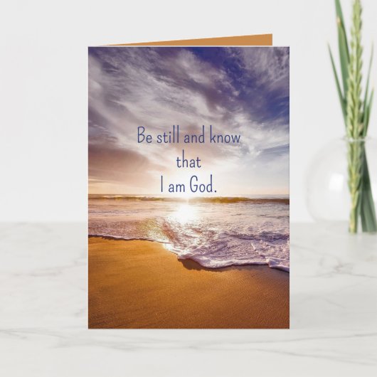 Ocean Sunrise die van de Kaart van de Schrift van  (Voorkant)