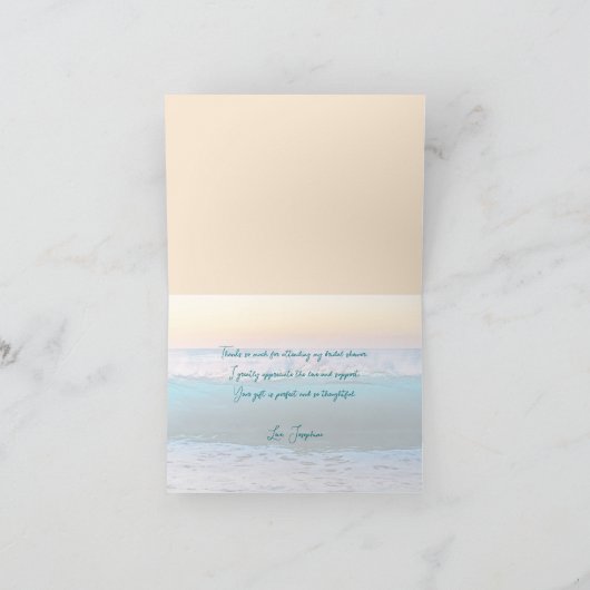 Ocean Sunrise Douche Bedankt van Bride (Binnen)