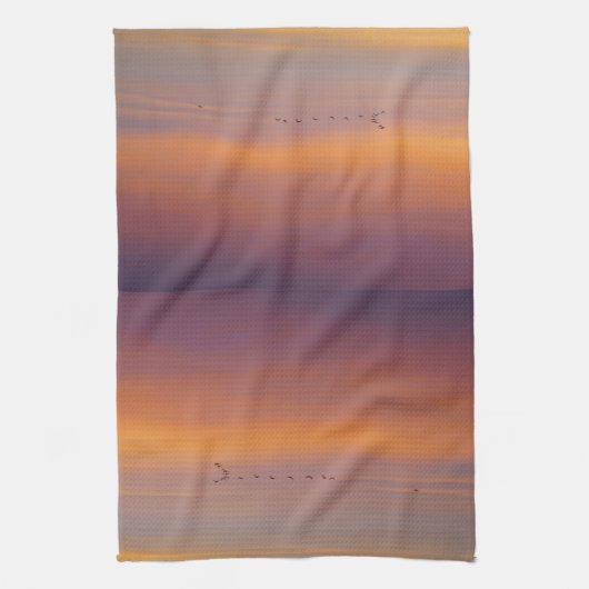 Ocean Sunrise Flight Theedoek (Verticaal)