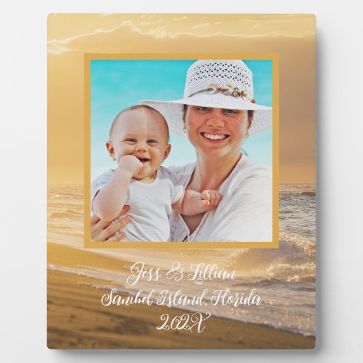 Ocean Sunrise Foto Keepomwille met tekst Fotoplaat (Voorkant)