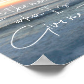 Ocean Sunrise: Geef me Jezus Quote Poster (Hoek)
