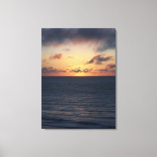 Ocean Sunrise II Canvas Afdruk (Voorkant)