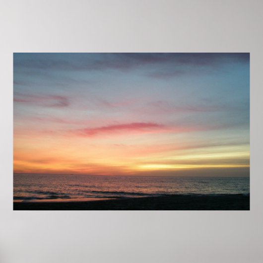 Ocean Sunrise in December Poster (Voorkant)