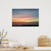 Ocean Sunrise in December Poster (Keuken)