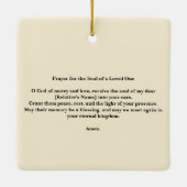 Ocean Sunrise in liefdevolle herinnering begrafeni Keramisch Ornament (Achterkant)