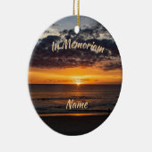 Ocean Sunrise Memoriam Keramisch Ornament (Rechts)