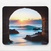 Ocean Sunrise met baksteentunnel Muismat (Voorkant)