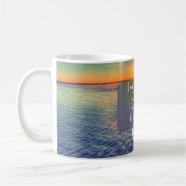 Ocean Sunrise met Psalms Bible Verse Koffiemok