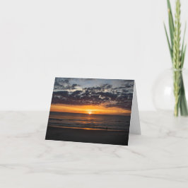 Ocean Sunrise met sympathie Bericht Kaart