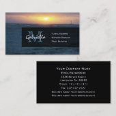 Ocean Sunrise : Monogram Visitekaartjes (Voorkant / Achterkant)