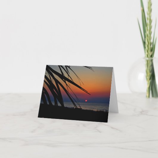Ocean Sunrise Notecard Kaart (Voorkant)