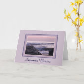 Ocean Sunrise Notecard Kaart (Gele Bloem)