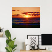 Ocean Sunrise Poster (Thuiskantoor)