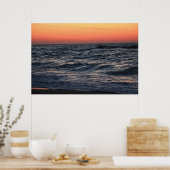 Ocean Sunrise Poster #4608 (Keuken)