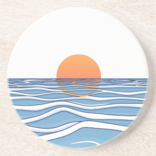 Ocean Sunrise Sandstone Onderzetter