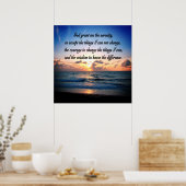 OCEAN SUNRISE SERENITY PRAYER ORIGINEEL POSTER (Keuken)